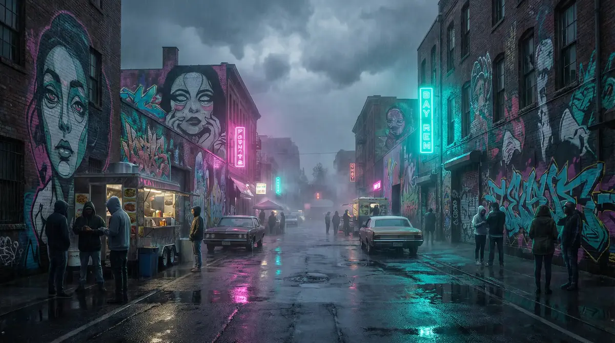 哈利波特魔法觉醒神秘成就 - 雨夜壁画街